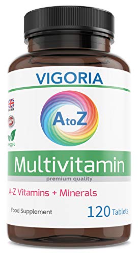 Complejo Multivitamínico con Minerales y Hierro - Fortalece el sistema inmunológico, el corazón y el cerebro - Alivia el cansancio y la fatiga - Aumenta el bienestar y la energía (120 veg comprimidos)