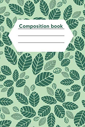 Composition book: Handy original notebook with 100 lined white pages