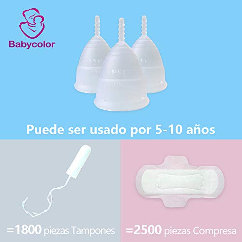 Copa Menstrual-copa menstrual más recomendada-Incluye una bolsa de regalo - Silicona suave reutilizable de grado medicinal