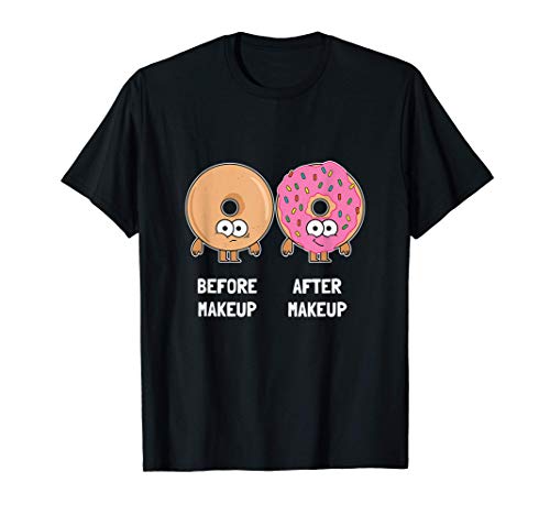 Cosmético Pestañas Donut Cosmético Maquillaje Camiseta