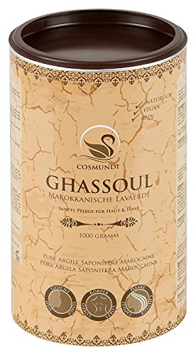 cosmundi Ghassoul - Pura Arcilla Mineral Marroqui (Rhassoul) 1 kg - cuidado natural de la piel y el cabello