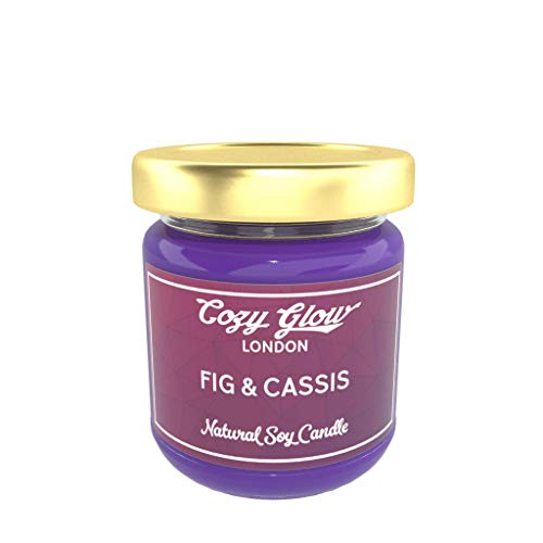 Cozy Glow higo y Cassis 6,5 oz – vela de soja con aroma