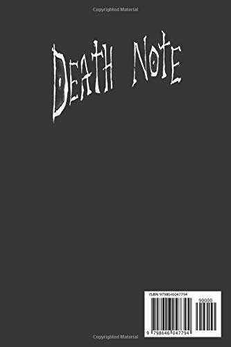 Deathnote Notebook Journal: Death Note to take notes for school or diaries Lined With 120 Pages. Notebook that can serve as a Planner, Journal, Notes and for Drawings. (Death Note Notebooks)