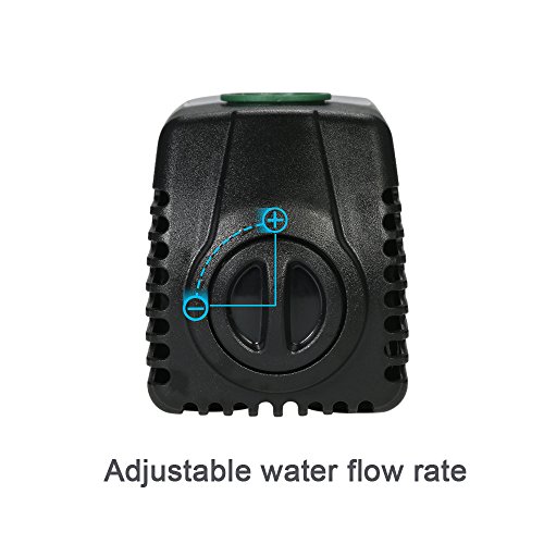 Decdeal Water Strider - 1500L/H 25W Bomba de Agua Sumergible con 2 Boquillas AC220-240V para Acuario Fuentes Jardín de Agua Sistema Hidropónico