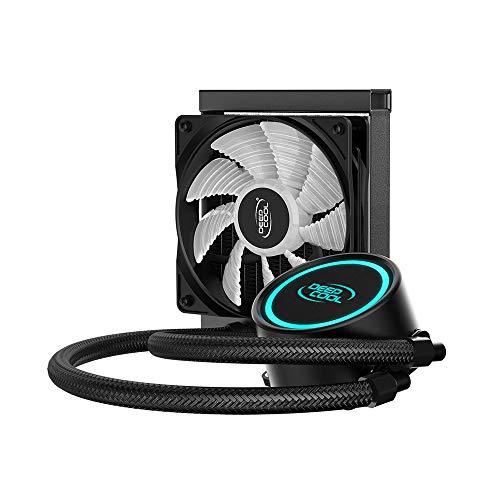 DeepCool Gammaxx L120 RGB V2 - Sistema de refrigeración antipalanca, radiador de 120 mm, disipador de líquido Cooler RGB, 12 V, 4 pines, compatible con Intel 115X/2066 y AMD AM4