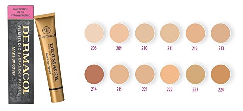 dermacol Alto deckend Make Up Cover Foundation antialérgico, para todos los tipos, (224)