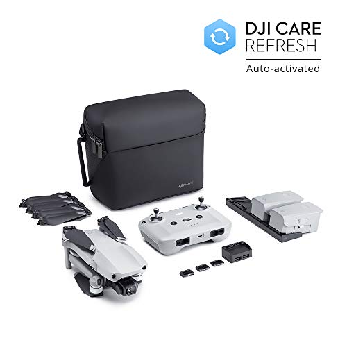 DJI Mavic Air 2 Fly More Combo y Care Bundle - Drone, Cámara 48 MP 4K, Estabilizador de 3 Ejes, 34 min de Vuelo, DJI Care Servicio de Sustitución Activado Automáticamente Exclusivamente para Amazon