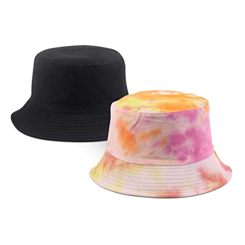 DORRISO Mujer Sombrero de Sol Visera Gorro de Pesca Ligero Turismo Viaje Playa Vacaciones Liviano Visera Sombrero Algodón Amarillo