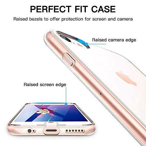 DOSMUNG Funda para iPhone 6 iPhone 6s, Ultra Fina Suave TPU Gel Carcasa, HD Clara Caso, Anti- Choques, Anti- Arañazos, Protección a Bordes y Cámara, Premiun Carcasa para iPhone 6/6s - Transparente