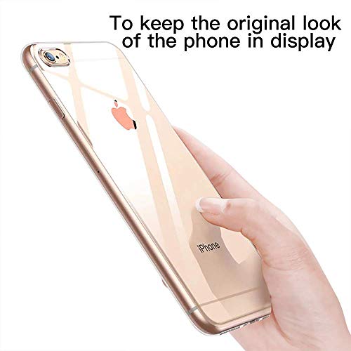 DOSMUNG Funda para iPhone 6 iPhone 6s, Ultra Fina Suave TPU Gel Carcasa, HD Clara Caso, Anti- Choques, Anti- Arañazos, Protección a Bordes y Cámara, Premiun Carcasa para iPhone 6/6s - Transparente