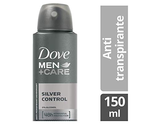 Dove Men + Care Déodorant Homme Protection 48h Silver Control, sans Alcool (Lot de 6 x 150ml)