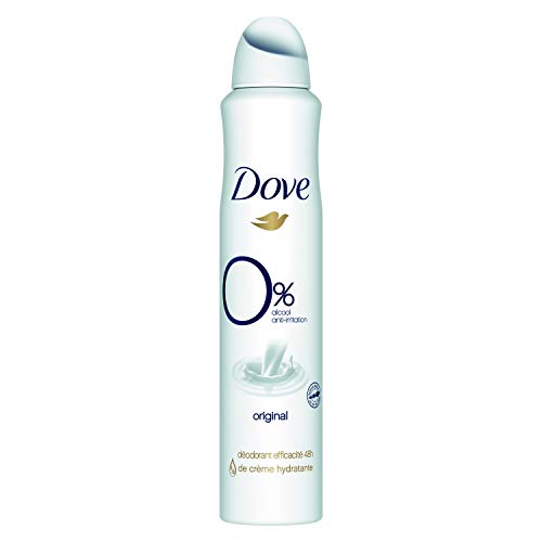 Dove Original - Desodorante 0% sales de aluminio, aerosol, 200 ml, 24 horas