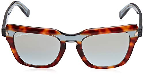 DSQUARED2 KAT Gafas de sol, Marrón (Havana/Other/Blu Mirror), 51.0 Unisex Adulto