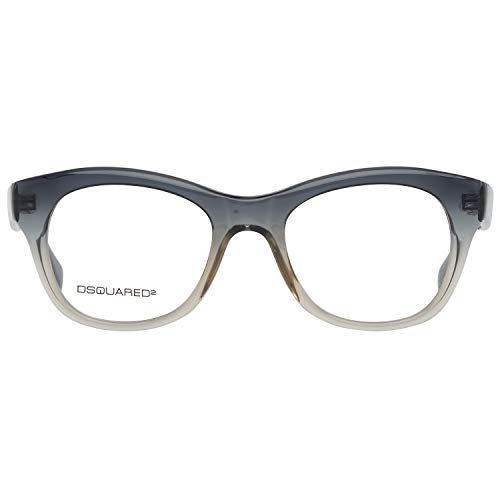 DSQUARED2 Optical Frame Dq5106 020 49 Monturas de gafas, Gris (Grau), Unisex Adulto