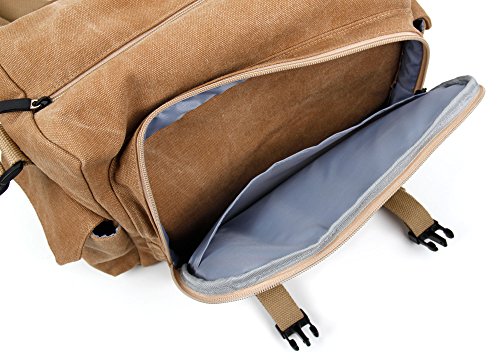 DURAGADGET Bolso Marrón/Botiquín para Equipo De Primeros Auxilios | Interior Acolchado Y con Separadores Médicos/Paramédicos/Enfermeros