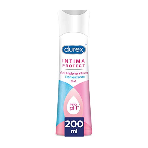 Durex Íntima Protect Gel Higiene Íntima Refrescante 2In1, Fórmula Pro-Ph, Hipoalergénico Y Libre De Colorantes Artificiales - 200 ml