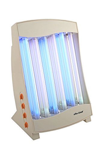 Efbe-Schott Solarium facial con 6 lámparas, 105 W, 2 gafas de protección incluidas, Blanco, SC GB 836 C N