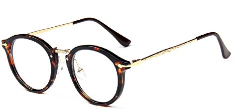 Embryform retro gafas redondas del marco del espejo del llano hombres y mujeres cara religiosa salvajes 9580