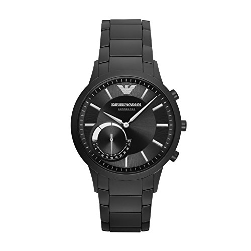 Emporio Armani Smartwatch Híbrido para Hombre de Connected con Correa en Acero Inoxidable ART3001