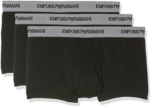 Emporio Armani Underwear 111357CC717 - Calzoncillos Para Hombre, Negro (NERO 00120), talla del fabricante: S, paquete de 3