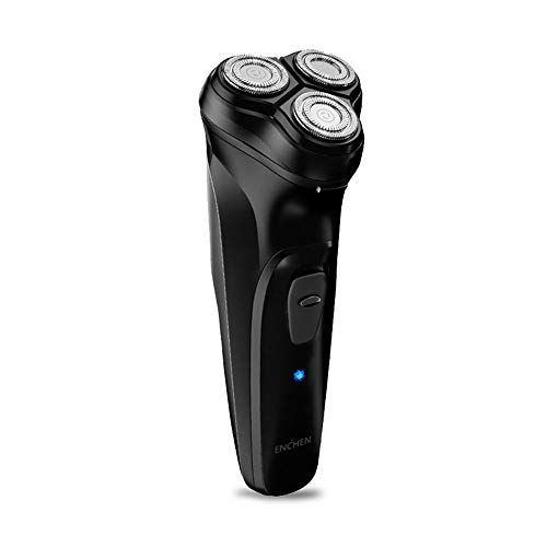 Enchen Blackstone Men Shaver, 3D 5W Recargable Inteligente Cortadora de Afeitado de Barba Antitarjeta eléctrica (Negro)