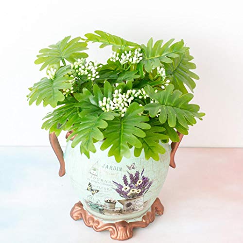 Enticerowts Flor, 1 Pieza de Planta Artificial de Hoja de Monstera en Miniatura de Colores Vivos para decoración de Mesa de Fiesta de Boda