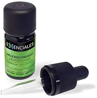 Essenciales - Aceite Esencial de Helicriso Italiano/Siempreviva BIO, Ecológico 100% Puro, 5 ml | Aceite Esencial Helichrysum Italicum