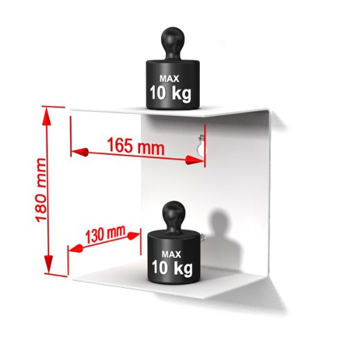 Estantería invisible con 8 compartimentos (hasta 200 cm de alto, para libros apilables de hasta 22 cm de profundidad), color blanco