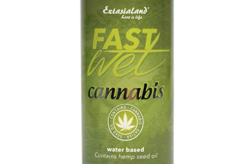 Extasialand Fastwet Cannabis gel lubricante 100 ml lubricante a base de agua con Sativa aceite de semilla de cáñamo water based lube