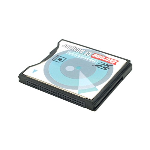 Extreme Compact Flash tipo II adaptador de tarjeta de memoria (Compatible con SDHC MMC SDHC SDXC) para Canon EOS 40d, 50d, 5d, 5D2, 350d, 400d; Sony A300, A700, A850, A900; Nikon D300, D70 Cámara