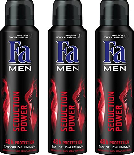 Fa - Desodorante Seduction Power para hombre -150 ml. - Lote de 3 unidades