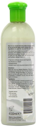 Faith in Nature Acondicionador Natural de Jojoba, Suavizante, Vegano y No Testado en Animales, sin Parabenos ni SLS, para Cabello de Normal a Seco, 400 ml