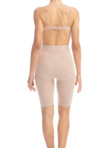 Farmacell 312 (Carne, L/XL) Faja Pantalon Moldeadora y contenitiva con Efecto masajeador y Anti-Celulitis