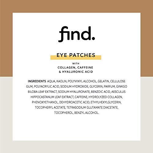 FIND - Parches para los ojos - 20 unidades - 10 sobres con 2 parches cada uno