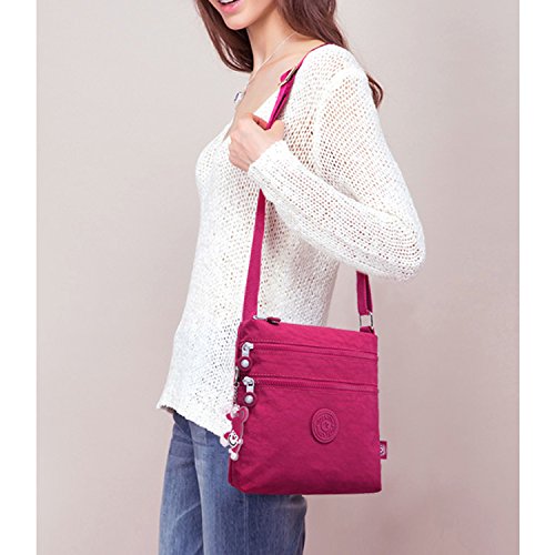 Foino Bolso de Moda Bolso Bandolera Mujer Bolsas de Viaje Bolsos Escolares Bolsa de Deporte Ligero Vintage Colegio Libro Travel Bag para Tablet Bolsa Diseño