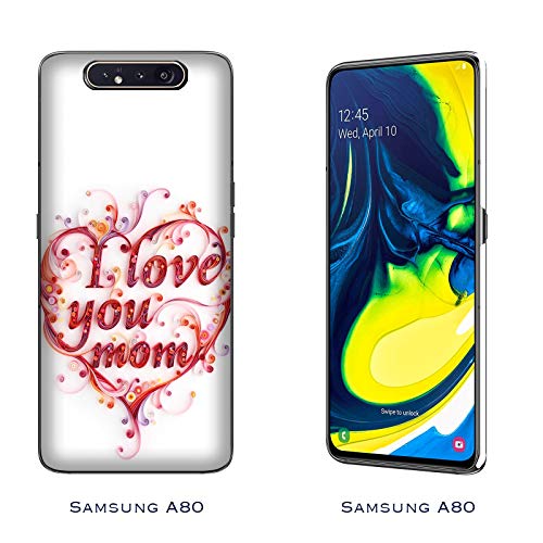 Funda Galaxy A80 Carcasa Samsung Galaxy A80 Día de la madre Mi heroína / Cubierta Imprimir también en los lados / Cover Antideslizante Antideslizante Antiarañazos Resistente a golpes Protectora R�