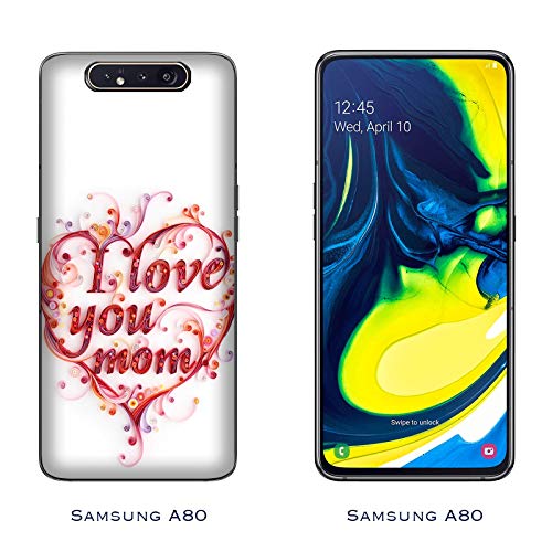 Funda Galaxy A80 Carcasa Samsung Galaxy A80 Día de la madre Mi heroína / Cubierta Imprimir también en los lados / Cover Antideslizante Antideslizante Antiarañazos Resistente a golpes Protectora R�