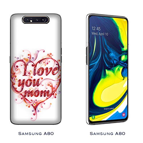 Funda Galaxy A80 Carcasa Samsung Galaxy A80 Día de la madre Mi heroína / Cubierta Imprimir también en los lados / Cover Antideslizante Antideslizante Antiarañazos Resistente a golpes Protectora R�