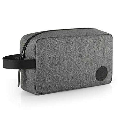 GAGAKU Hombre Dopp Kit Impermeable Neceser Bolsa de Aseo Neceser de Viaje Bolsa de Cosmético - Gris