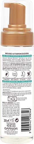 Garnier Delial Natural Bronzer Mousse Autobronceadora con Agua de Coco Hidratante - 200 ml