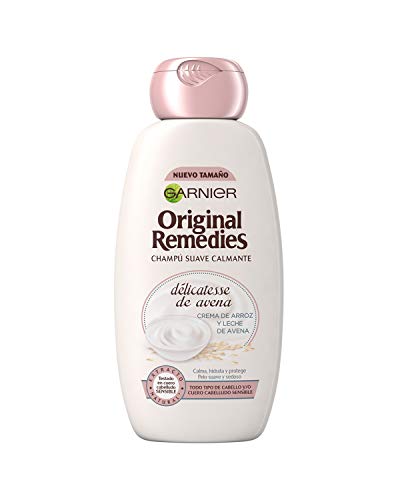 Garnier Original Remedies Delicatesse de Avena Champú para Cuero Cabelludo Sensible y Normal - 600 ml