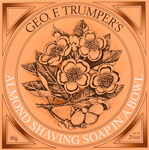 Geo F Trumper Wooden Shaving Bowl & Almond Shaving Soap