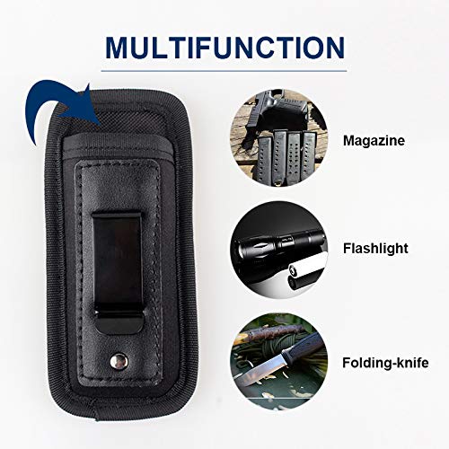 Gexgune Tactical Magazine Pouch Nylon Pistola Doble Pila de 9 mm Oculto Glock 17 19 21 Beretta 92 XD Holster mag Pouch