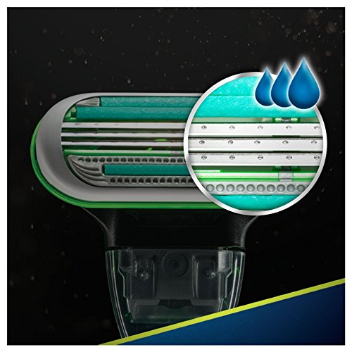 Gillette BODY - Maquinilla de afeitar 3 hojas, Para hombre, Verde