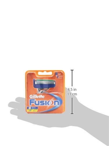 Gillette Fusion Recambio de Maquinilla de Afeitar para Hombre - 4 unidades