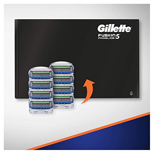 Gillette Fusion5 ProGlide Power - Recambio de Maquinilla de afeitar, apto para El Buzón de Correos, paquete de 8