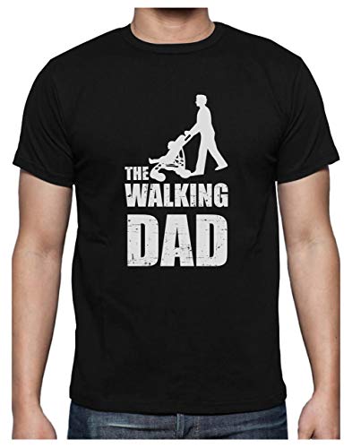 Green Turtle T-Shirts Camiseta para Hombre- Regalos Originales para Padres Primerizos - The Walking Dad X-Large Negro