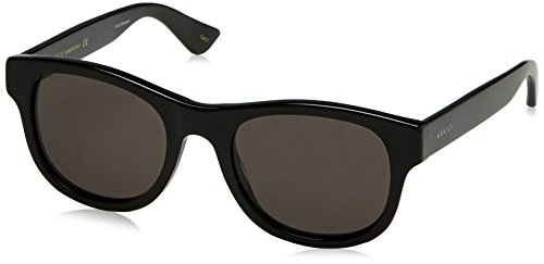 Gucci 0003S_001 (52 mm) gafas de sol, Black, 52 para Hombre