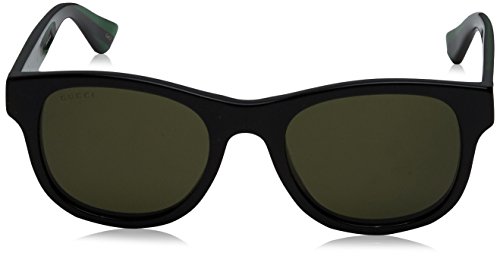 Gucci 0003S_002 (52 mm) gafas de sol, Black, 52 para Hombre