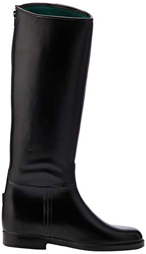 HKM Lang & Weit mit Reißverschluß Botas de Equitación, Mujer, Negro, 38 EU